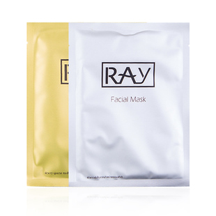 泰国官方正品妆蕾RAY蚕丝面膜金色提亮肤色银色保湿补水收缩毛孔