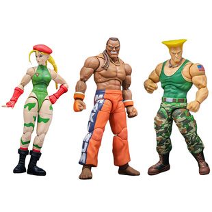 Jada 1/12 6寸 可动手办摆件 街头霸王2 古烈 嘉米 迪杰 新年礼物