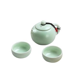 陶瓷功夫旅行茶具便携包套装户外便携简约一壶二杯个人泡茶器定制