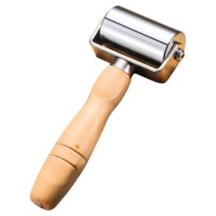 牛享不锈钢压轮双轴承压辊防水卷材施工皮革压边滚轮自粘贴纸滚子