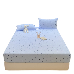 2025新款双层纱床笠单件宿舍单人床单套床垫防尘保护罩非全棉纯棉