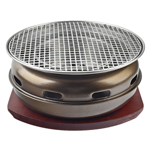 韩式烧烤炉家用碳烤炉商用烤肉炉木炭烤肉锅日式火盆圆形烤盘围炉