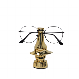 现代简约创意眼镜架摆件客厅书桌玄关样板间电视柜酒柜家居装饰品