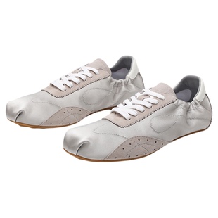 宋茜同款达芙妮云软德训鞋二代2026新款芭蕾运动鞋平底真皮单鞋子