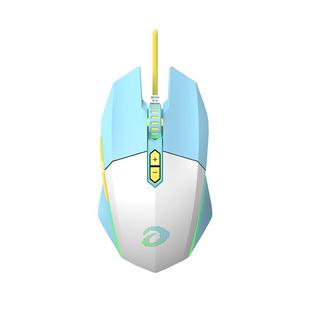 达尔优牧马人鼠标游戏天空之境EM910pro有线电竞电脑轻量化鼠标