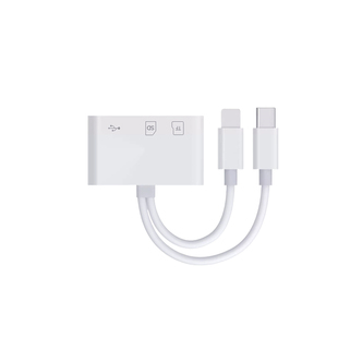 直播一号声卡直播转换器1一号安卓转接线连麦转接头typec/lightning接口适用于苹果小米手机/华为/vivo/荣耀