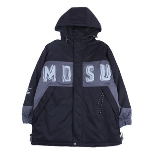 小灵丁棉衣冬季新款男童中大童加厚棉风衣青少年休闲棉袄