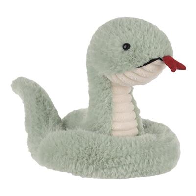 青色小蛇可爱毛绒公仔生日礼物