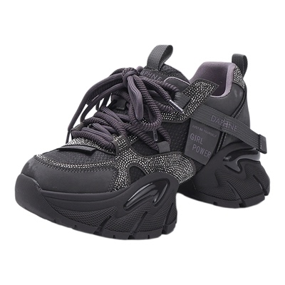 达芙妮2025新款厚底增高老爹鞋