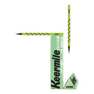 克尔米勒Keermile小绿杆黑木洞洞铅笔hb小学生专用一二年级学生石墨安全无铅毒无毒2b幼儿园初学者矫正握姿
