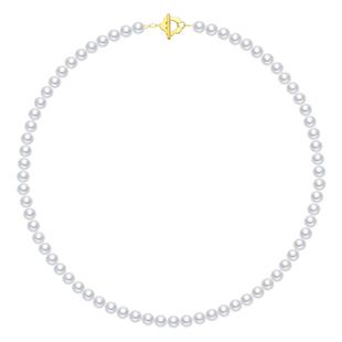 RUANS/阮仕18k金淡水珍珠项链花花世界 OT扣锁骨链颈链女朋友送礼