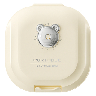 药盒便携式一周七天药品分装盒一日三餐密封迷你老人随身小分药盒