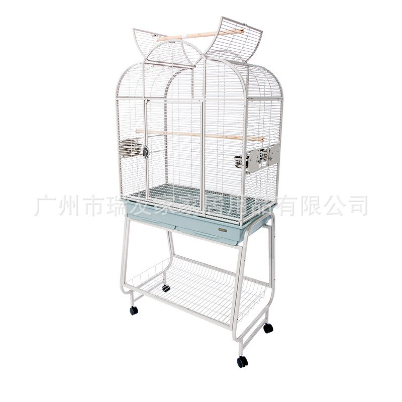 瑞友家金属鸟笼开顶家用金属钢圆顶鹦鹉砂纹繁殖凯克鹩哥B5-1