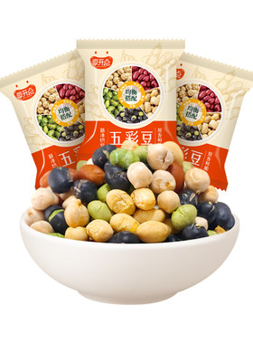 享开点无油干炒五彩豆休闲零食