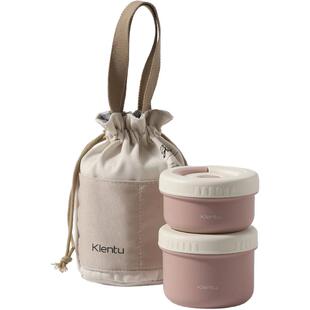 陶瓷饭盒微波炉加热便当带饭餐盒保温手提袋子包学生上班族新款