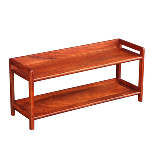 花梨木博古架实木二层壶架茶具古董展示架桌面小摆件收纳架置物架