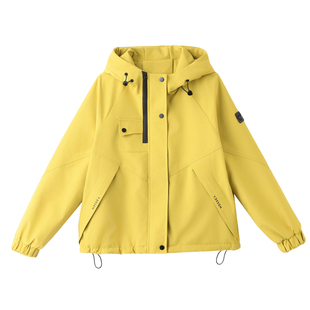 小个子时尚短款连帽加绒外套女2025年秋冬新款宽松大码保暖派克服