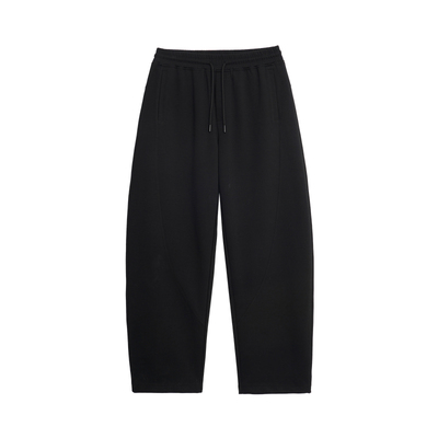 春季男宽松透气空气层针织阔腿裤