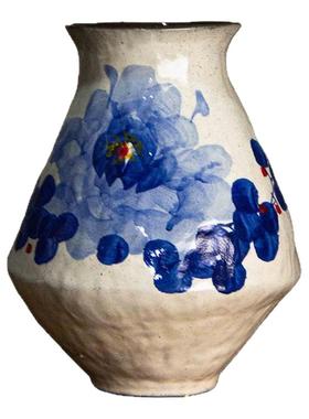 126,058,031景德镇手工花器家居简约高级感（口10cm 高20cm）