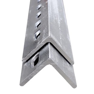 仓储货架冲孔角铁置物架热镀锌花角钢万能层落地仓库展示储物架