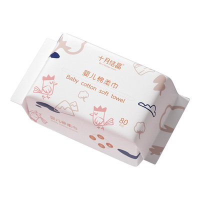 十月小萌鸡棉柔巾新生儿干湿洗脸