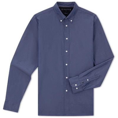 Tommy男纯棉牛津纺净色商务衬衫