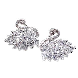 养耳洞耳钉女纯银针高级感黑天鹅耳环2025年新款潮睡觉不用摘小巧