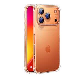 绿联适用苹果17手机壳iPhone16ProMax气囊15新款14Pro防摔13透明12保护套11女Plus镜头全包16e相机按键软外壳