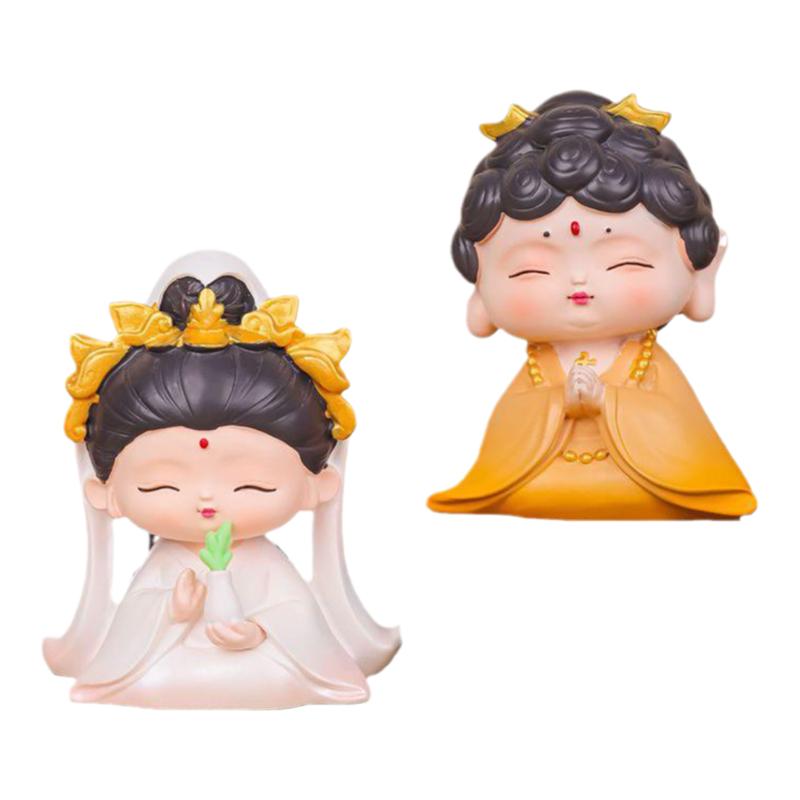 观音佛祖桌面装饰小摆件