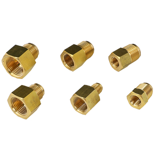 黄铜空调外螺纹转内螺纹转丝对丝变径内外转换接头内1/2外3/8铜管