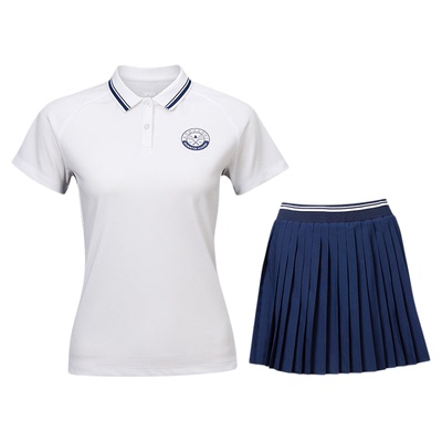 kawasaki/川崎羽毛球服复古学院风运动网球短袖短裙透气速干亲肤