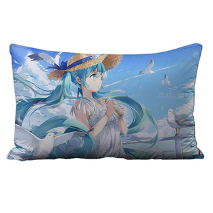 萌王抱枕转生变成史莱姆利姆露团子二次元周边坐垫含芯双面枕头套