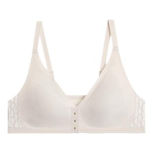 AIMER CHUANG锁甲5内衣女V领前扣无钢圈中模杯文胸CA172021