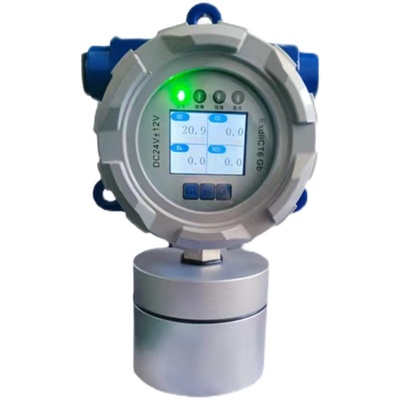 固定式四合一气体检测仪可燃硫化氢一氧化碳氧气报警器电力井基坑