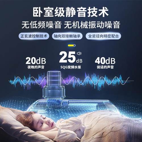 sqg鱼缸变频水泵超静音鱼池潜水泵循环过滤底吸泵抽水泵水陆两用