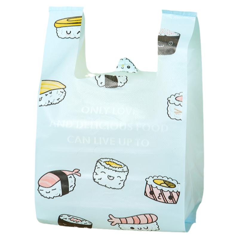 塑料袋定制印刷logo寿司外卖打包袋食品包装袋定做超市袋水果袋子