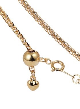 纯银长款玫瑰金加粗厘米毛衣链