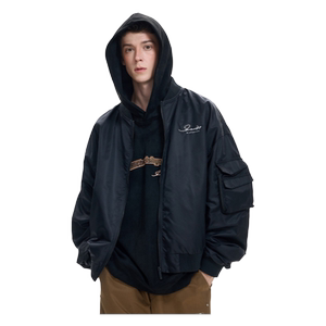 BJHG不计后果美式飞行员夹克外套男女秋季潮牌高街休闲痞帅棒球服