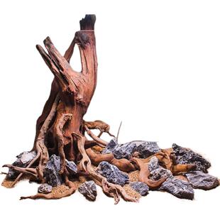 鱼缸造景生命之树天然沉木骨架树桩新手懒人装饰全套装成品装饰木