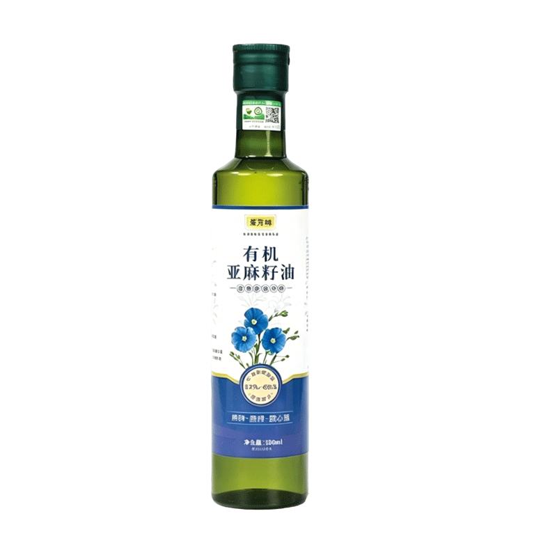 【有机认证】荃芳味有机亚麻籽油低温冷榨凉拌热炒有机健康辅食油