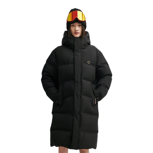 【鹅绒】千仞岗黑金中长款羽绒服加厚高端户外防风外套男女同款