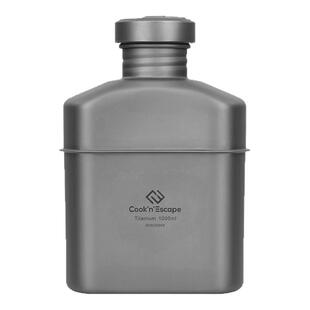 CooknEscape库安客钛水壶超轻便携钛合金水壶水瓶户外露营装备1升