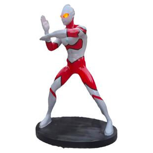 可发光迪迦奥特曼玻璃钢雕塑大型手办赛罗模型电影人物雕像定做