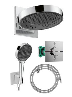 汉斯格雅hansgrohe境雨250&360入墙式预埋隐藏式淋浴花洒套装