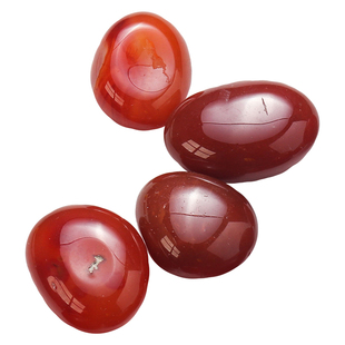 天然水晶红玛瑙翻滚石大颗粒抛光碎石盆栽鱼缸造景摄影道具原石