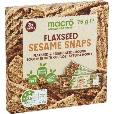 澳洲代购Macro芝麻片脆片