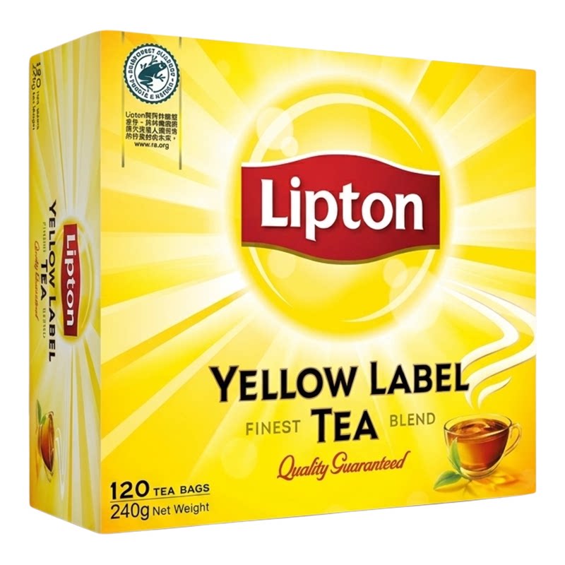 Lipton立顿Yellow Label Tea速溶即溶冲泡茶粉120x2g办公室下午茶