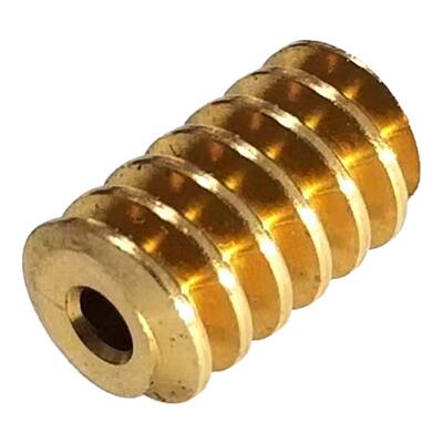 0.5模数铜齿轮蜗杆螺旋齿2mm/3mm传动齿轮减速电机传动配件
