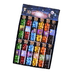 网红巧克力糖果十二星座水果薄荷清新硬糖果零食情人节许愿瓶礼物