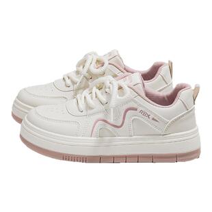 人本厚底小白鞋女款2025新款秋冬学院风休闲运动板鞋百搭学生鞋子